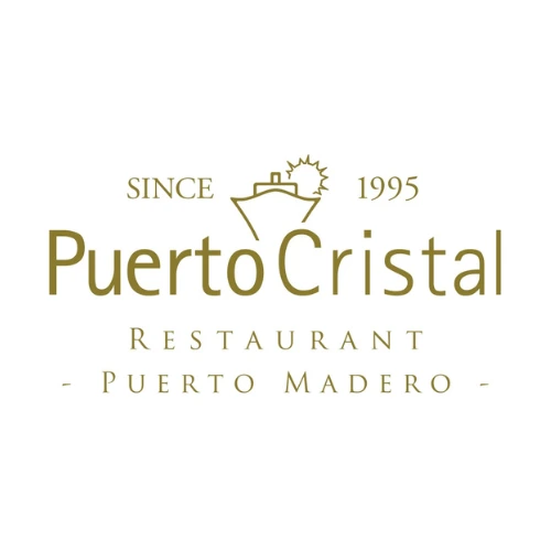 Logo of Restaurante Puerto Cristal, a renowned seafood and international cuisine restaurant located in Puerto Madero, Buenos Aires.