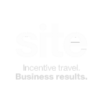 SITE logo, specializing in incentive travel and business events for corporate results.
